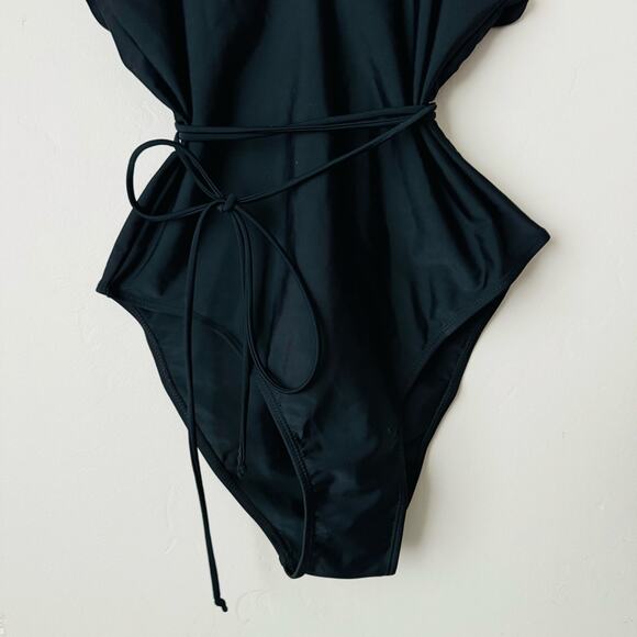 Code B Lanzarote One Piece Swim in black cinche wrack string soze 5 (fits sz. 14 - Picture 3 of 11